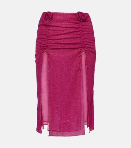 OsÃ©ree LumiÃ¨re Rose ruched midi skirt - Oseree - Modalova