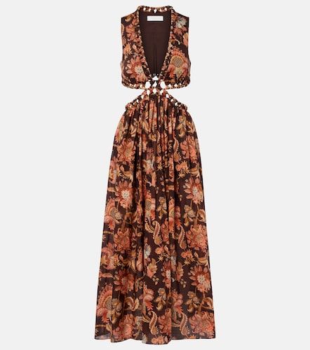 Vestido midi Aster de algodón floral - Zimmermann - Modalova