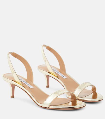 So Nude 50 mirrored leather sandals - Aquazzura - Modalova