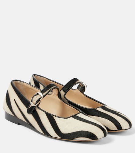 Le Monde BÃ©ryl Zebra-print calf hair Mary Jane flats - Le Monde Beryl - Modalova