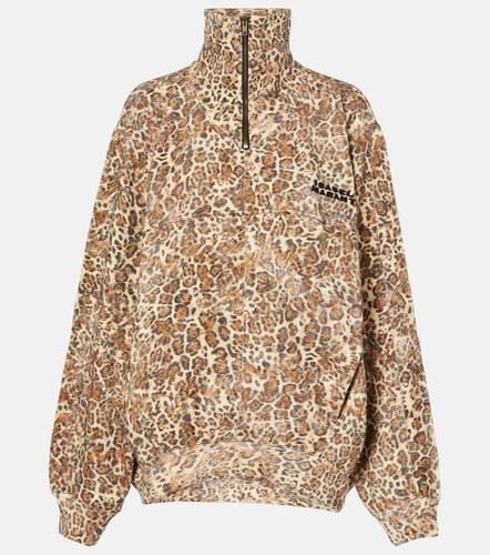 Bomber Wilda con stampa leopardata - Isabel Marant - Modalova