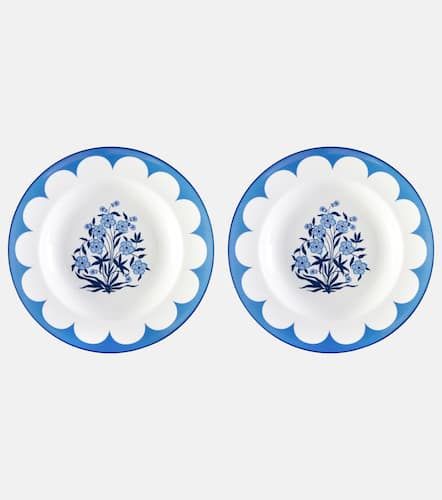 Set de 2 platos hondos Jaipur de porcelana - Aquazzura Casa - Modalova