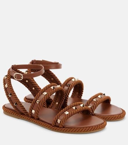 Rockstud Torchon leather sandals - Valentino Garavani - Modalova