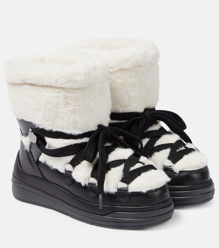Insolux faux fur and suede snow boots - Moncler - Modalova