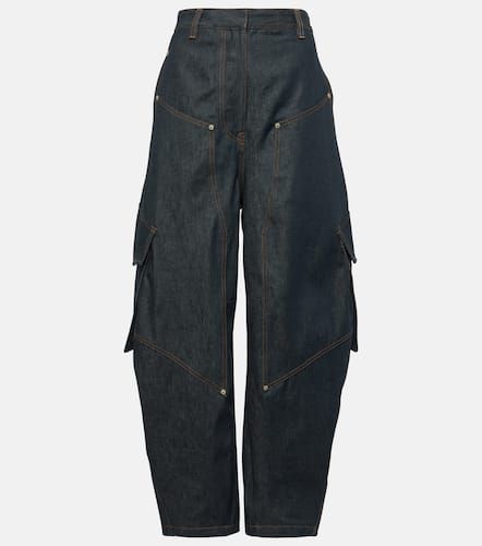 High-rise wide-leg cargo jeans - Loewe - Modalova