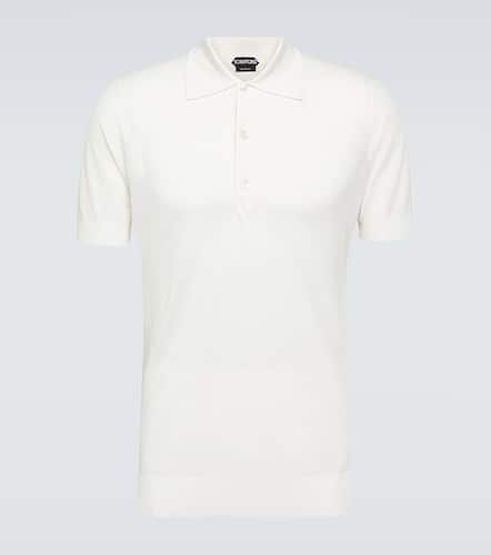 Tom Ford Polo in seta e cotone - Tom Ford - Modalova