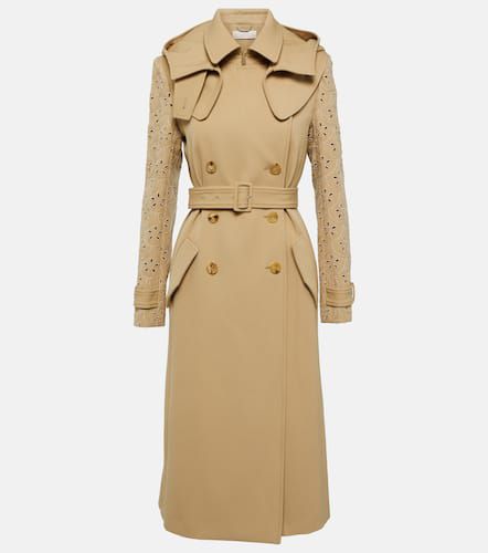 ChloÃ© Broderie anglaise virgin wool trench coat - Chloe - Modalova