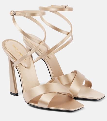 Sandalias Corinne 110 de crepé satén - Saint Laurent - Modalova