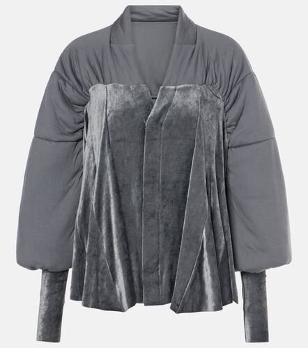 Giacca Duvetessa in jersey e velluto - Rick Owens - Modalova