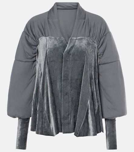 Jacke Duvetessa aus Jersey und Samt - Rick Owens - Modalova