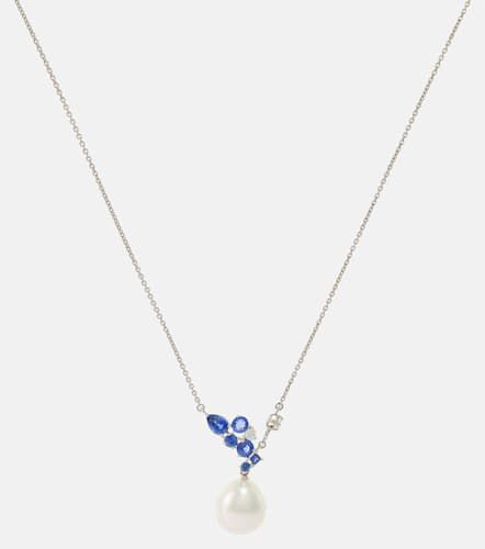Halskette Romance aus 18kt Weißgold mit Diamanten, Saphiren und Perle - Bucherer Fine Jewellery - Modalova