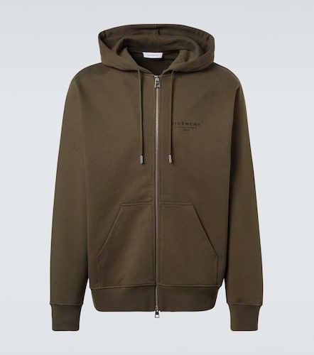 Stamp cotton fleece hoodie - Givenchy - Modalova