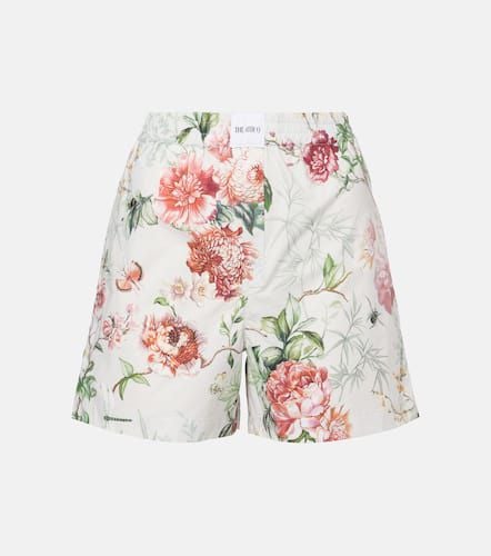 Shorts de popelín de algodón floral - The Attico - Modalova