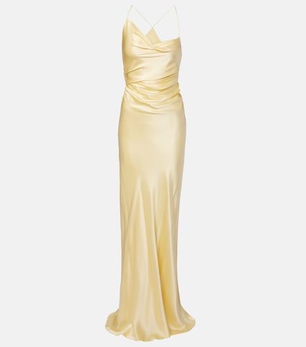 Abito lungo in satin di seta - The Sei - Modalova
