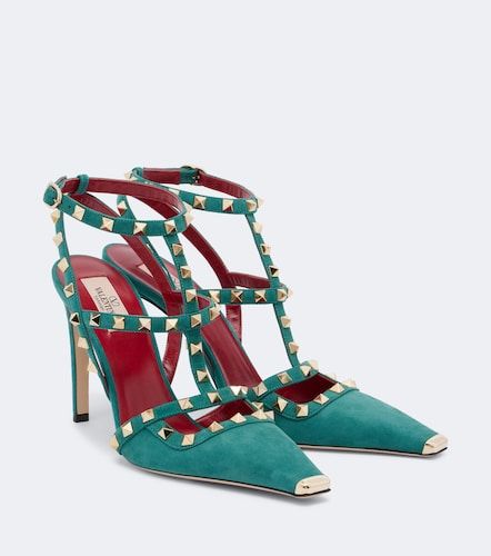 Pumps slingback Rockstud in suede - Valentino Garavani - Modalova