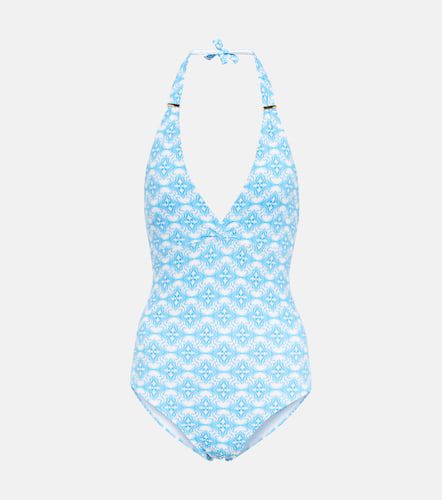 Rimini printed halterneck swimsuit - Melissa Odabash - Modalova