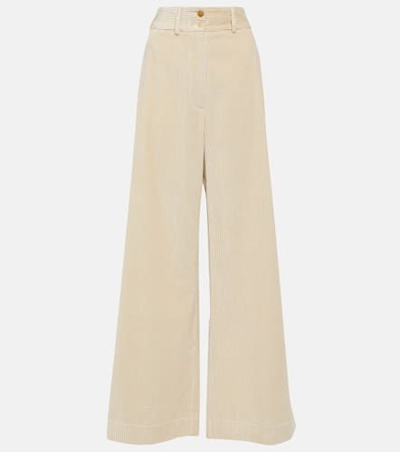 High-rise cotton corduroy wide-leg pants - Etro - Modalova