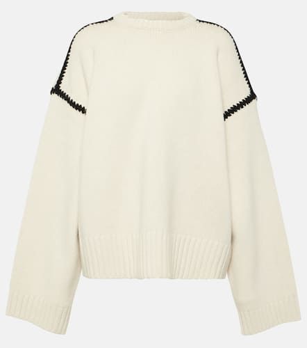 Embroidered wool and cashmere sweater - Toteme - Modalova