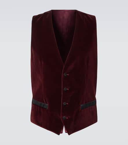 Cotton and silk velvet vest - Dolce&Gabbana - Modalova