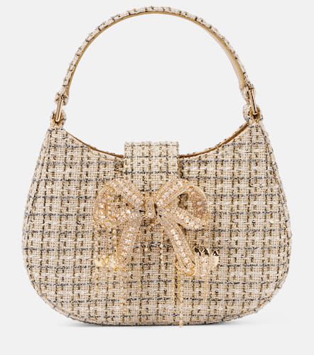 Embellished metallic bouclé tote bag - Self-Portrait - Modalova