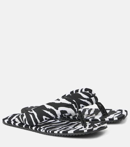Indie zebra-print satin thong sandals - The Attico - Modalova