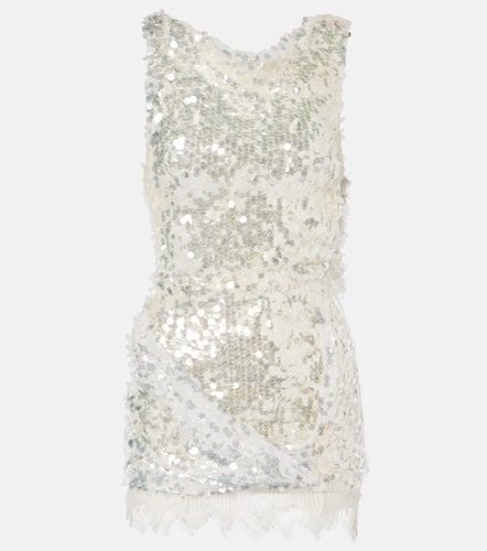 Opaline sequined lace-trimmed minidress - Christopher Esber - Modalova