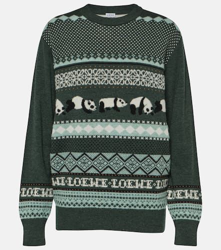 X Suna Fujita jacquard wool-blend sweater - Loewe - Modalova