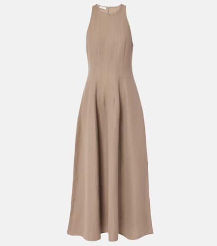 Pleated twill midi dress - Brunello Cucinelli - Modalova