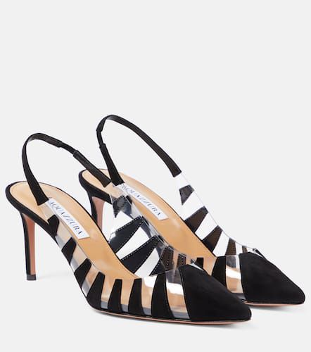 Slingback-Pumps Hot Rumor 75 mit Veloursleder - Aquazzura - Modalova