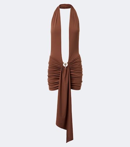Pierced Orbit halterneck jersey minidress - Christopher Esber - Modalova