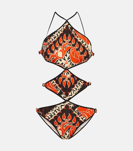 Mini Bandana halterneck swimsuit - Valentino - Modalova