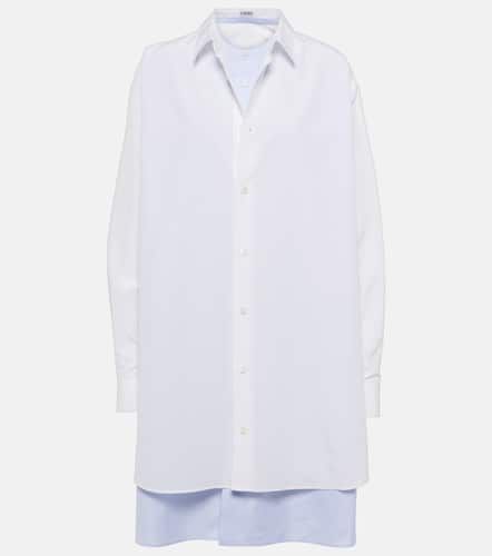 Vestido camisero de algodón y seda - Loewe - Modalova