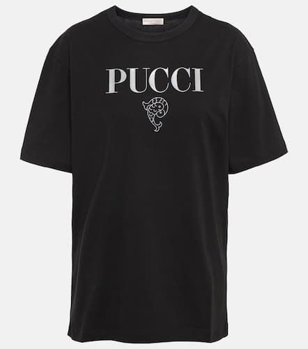 Camiseta en jersey de algodón con logo - Pucci - Modalova