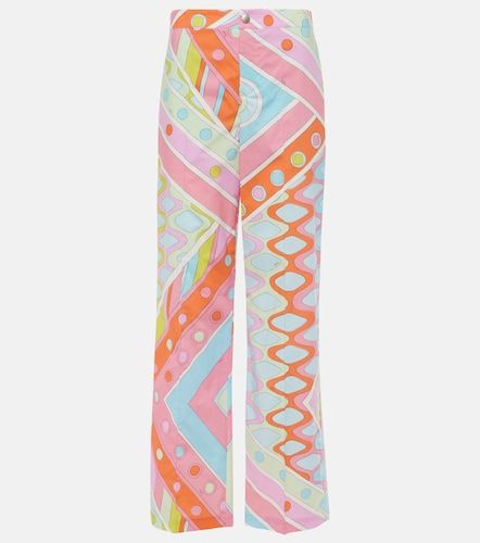 Pantalones rectos Vivara de algodón - Pucci - Modalova