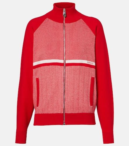 Cotton-blend jacquard jacket - Versace - Modalova