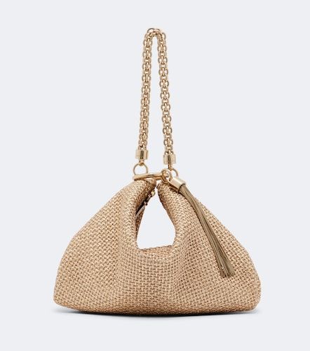 Callie Medium raffia-effect shoulder bag - Jimmy Choo - Modalova