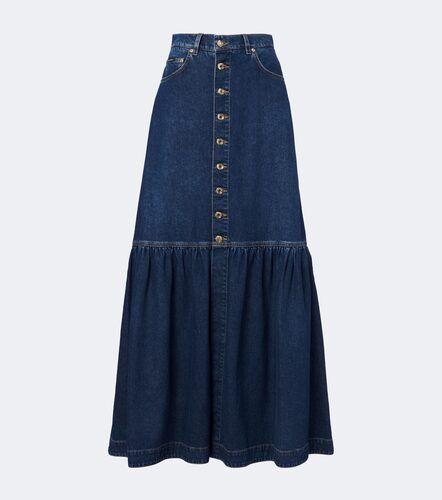 Denim tiered maxi skirt - Dolce&Gabbana - Modalova