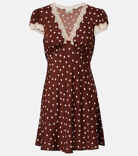 Cely lace-trimmed polka-dot minidress - Rixo - Modalova