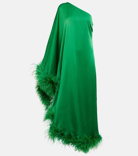 Ubud feather-trimmed gown - Taller Marmo - Modalova