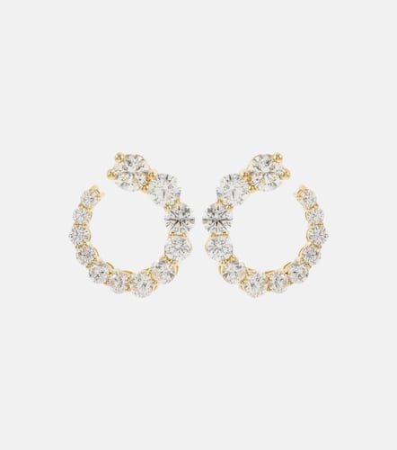 Aria Earwrap 18kt earrings with diamonds - Melissa Kaye - Modalova