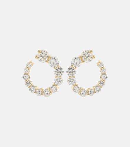Ohrringe Aria Earwrap aus 18kt Gelbgold mit Diamanten - Melissa Kaye - Modalova