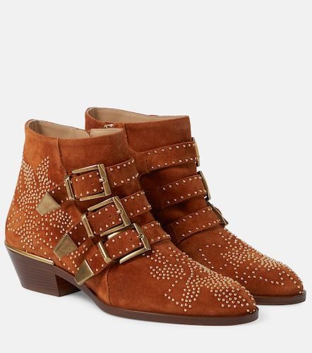 ChloÃ© Susanna studded suede ankle boots - Chloe - Modalova