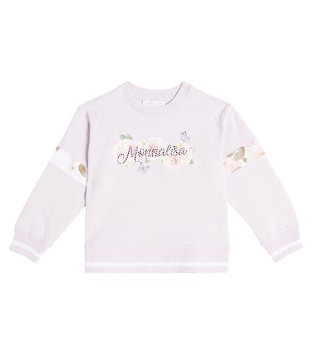 Sudadera de jersey de algodón floral - Monnalisa - Modalova