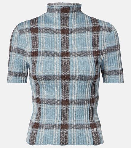 Kosa checked wool-blend top - Acne Studios - Modalova
