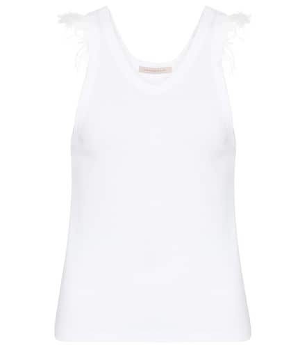 Tank top de punto fino con plumas - Christopher Kane - Modalova