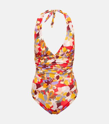 Santiago printed halterneck swimsuit - Rebecca Vallance - Modalova