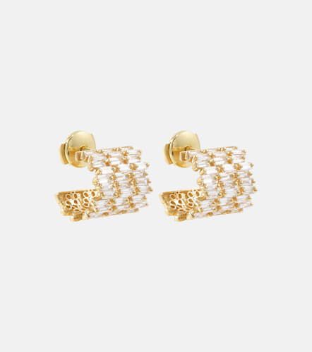 Pendientes de oro de 18 ct con diamantes - Suzanne Kalan - Modalova