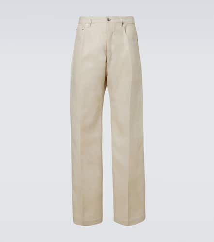 Pantalones anchos Geth de sarga de lino - Rick Owens - Modalova