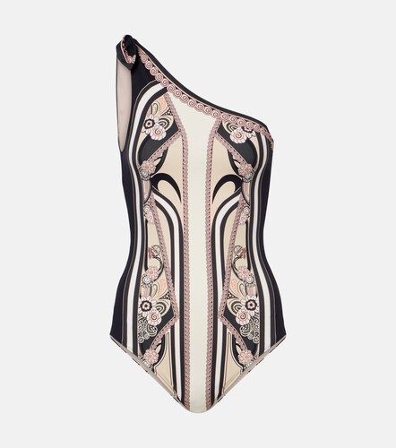Goddess printed one-shoulder swimsuit - La DoubleJ - Modalova