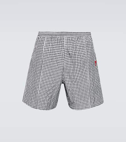 Ami de Cœur checked swim shorts - Ami Paris - Modalova